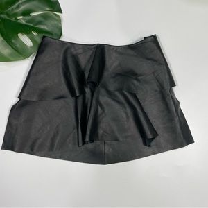 ZARA Trafaluc black vegan leather skirt Sz XS